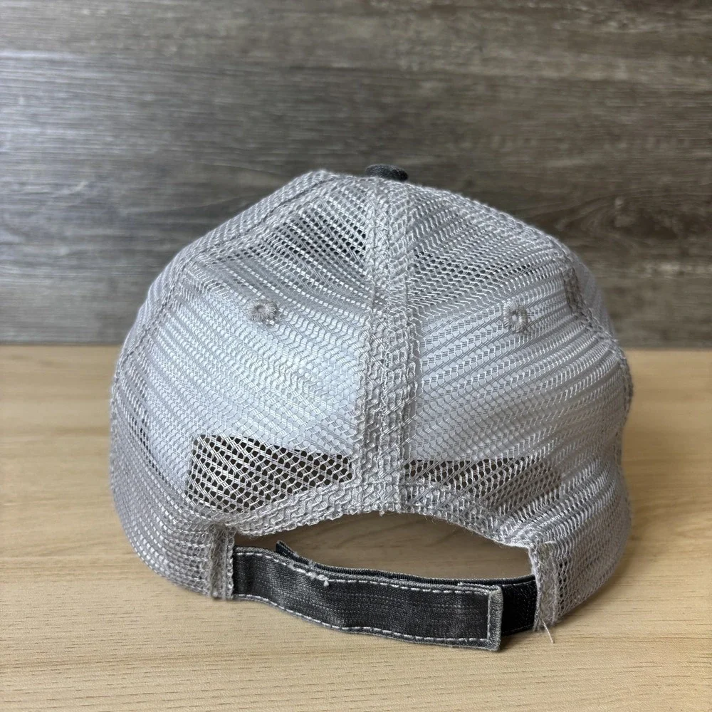 Minnesota Hat Cap Strap Back Black Gray Mesh Trucker Plaid Patch Red Mens